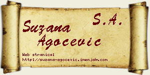 Suzana Agočević vizit kartica
